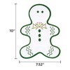TP Christmas Decoration Serving Tray, Melamine Gingerbread Man Serving Platter