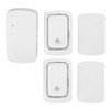 Self Powered Doorbell Set 2 Transmitter Long Range 38 Ringtones