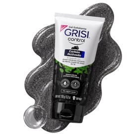 Grisi - Control, Gel Exfoliante Carbón Activado, Piel Mixta a Grasa, 150 g  Arena volcánica, extracto de menta y árbol de té, exfoliación facial...   
