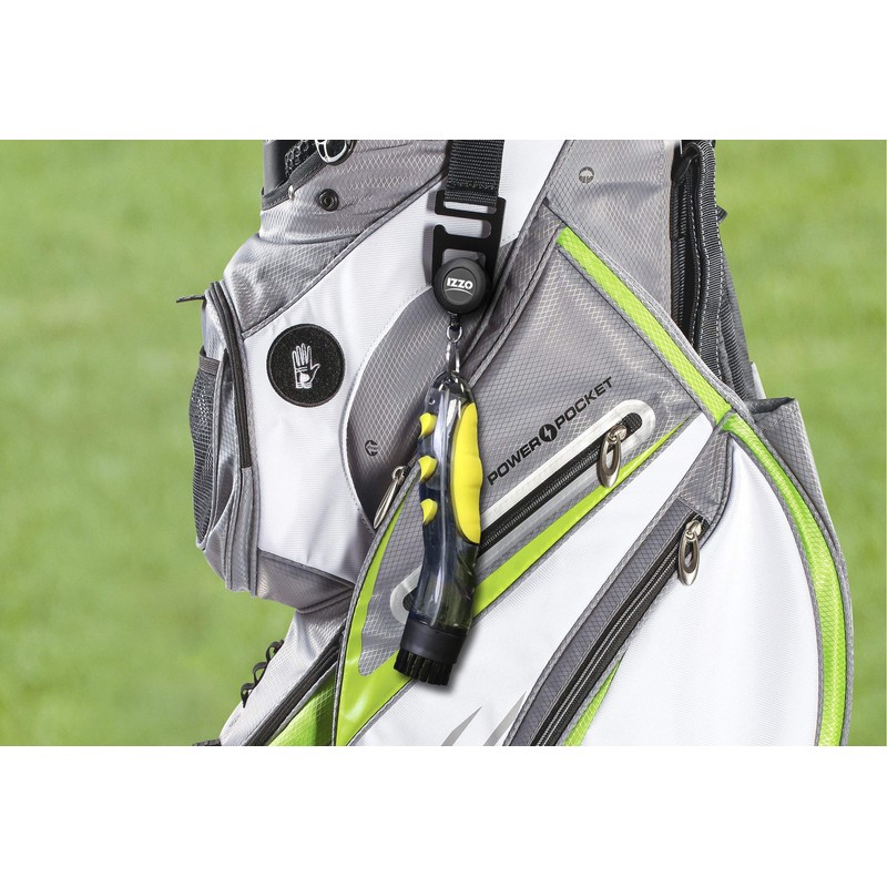 Izzo Golf Brush Cleaning Aqua Brush with Reel
