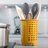 Zeal Melamine Cutlery Drainer/Utensil Pot-Mustard, One Size