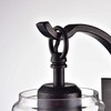 Jojospring Anastasia Antique Black Single Light Wall Sconce with Clear