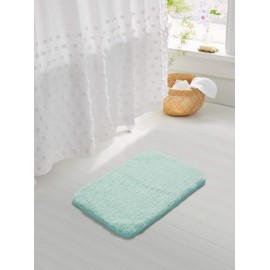 Suchtale Large Bathroom Rug Extra Soft and Absorbent Shaggy Bathroom Mat (24 x 40, Aqua) Machine Washable Microfiber Bath Mat for Bathroom, Non Slip Bath Mat, Luxury Bathroom Floor Mats Rubber Back