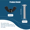Pet Carrier Fasteners Kennel Replacement M6 Bolts and Butterfly Nuts