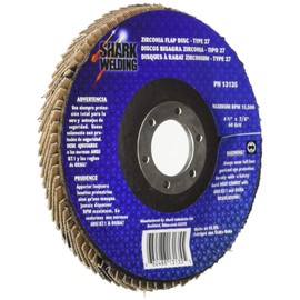 SHARK 45881 4.5x7/8" Premium Platinum Zirconia Type 27, 60 Grit, 10 Pack