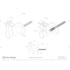 Inline Design Round Slim Stainless Steel 316 Handrail Bracket (Matte