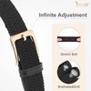 JASGOOD Braided Woven Elastic Stretch Belt for Men Women Web