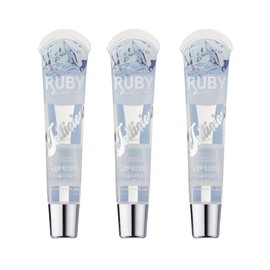 Ruby Kisses Jellicious Mouth Watering Lip Gloss JLG01 (3 PACKS)