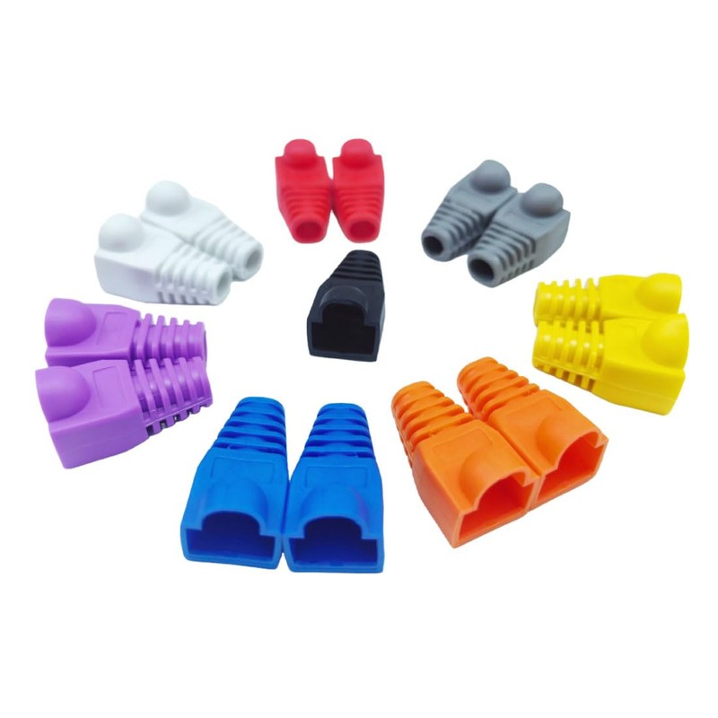 GFORTUN 100 piezas RJ45 Cat6 Cat5E cable Ethernet sin enganches