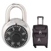 Rotary Digit Code Combination Padlock Round Security Lock for Door