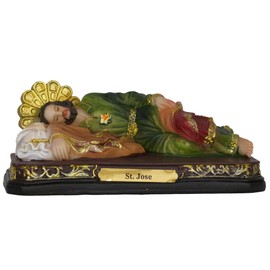 Cannan St. Jose 5" San Jose Dormido Fuente de Consuelo y Esperanza para Aquellos que Enfrentan Dificultades Resin Religious Figure St. Sleeping Joseph