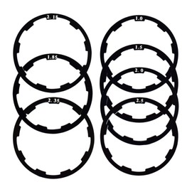 Yuauy Bicycle Flywheel Washer Spacer Cassette Headset Gasket Hub Bottom Bracket Bike Cycling Flywheel Axle for MTB Road Bike 1mm 1.5mm 1.85mm 2mm 2.18mm 2.35mm 2.5mm (7 pcs)