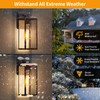 FNYUSLET 15'' Oil Rubbed Bronze Motion Sensor Outdoor Front Porch
