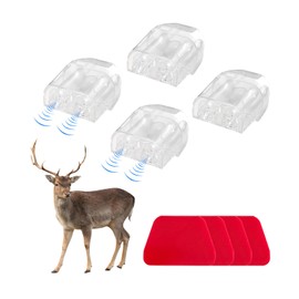 Dickno 4 PCS Deer Whistles for Car, Automotive Deer Warning Whistle Devices, Animal Warning Devices Avoids Collision, Universal Animal Alert Accessories for Vehicles (White)