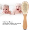 Soft Goat Baby Hairbrush, Infant Hair Brush Baby Brush Comb