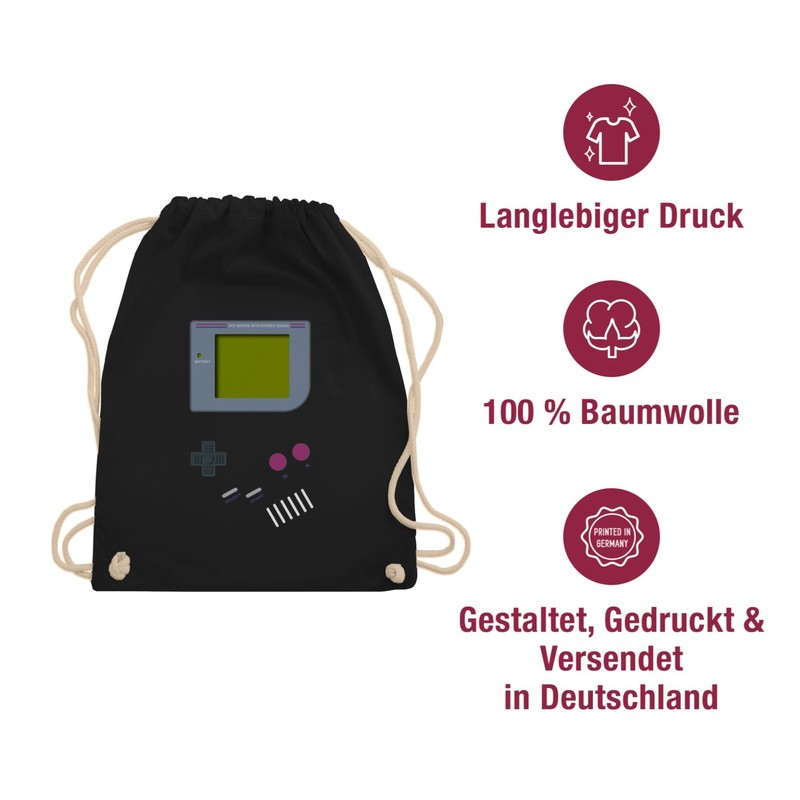 Nerds & Geeks Gameboy Sports & Gym Bag - Black