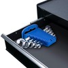 EFFICERE 5-Piece Double-End SAE Flare Nut Wrench Set in Rack,