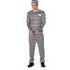 Generique - Black and white prisoner costume for men 44