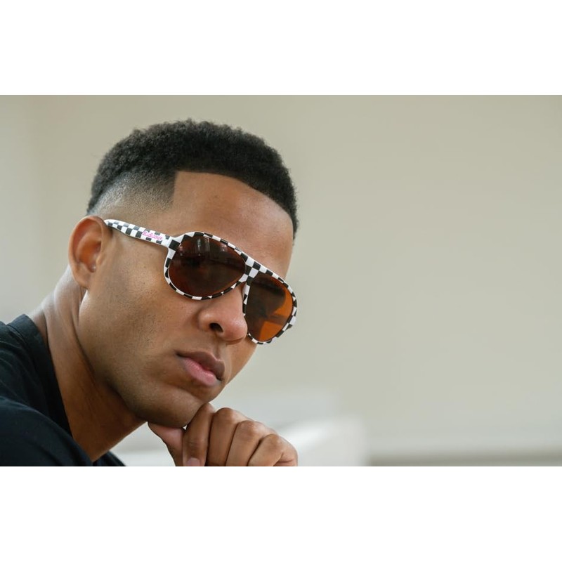 BluBlocker Original Aviator Checkered Sunglasses - Limited Edition