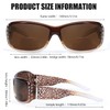 IGnaef 1.5x Bifocal Reading Sunglasses for Women, Wrap Readers Sunglasses