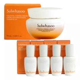 Sulwhasoo 설화수 탄력크림 EX 75ml + 윤조에센스 60ml (15ml x 4개) 단품 기획 세트 Sulwhasoo Elasticity Cream EX 75ml + Concentrated Serum 60ml (15ml x 4) Single Item Set