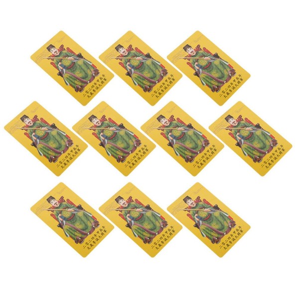 DEARMAMY 2024 Feng Shui Card 10pcs Chinese Feng Shui Cards, 2024 Taisui Card Buddhist Amulet Card Luck Protection Cards for Protection Safe Good Fortune Luck Wealth Health Peace