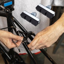 Powersell V-Brake Bremsbeläge 40 mm, Bremsbeläge mit Schrauben, Bremsklötze für Vintage- und Vintage-Fahrräder, Rennrad, V-Bremsschloss für Rennrad, Mountainbike