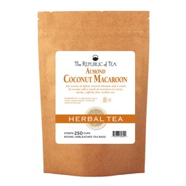 The Republic Of Tea Almond Coconut Macaroon Red Rooibos Herbal Tea, 250 Tea Bag Bulk
