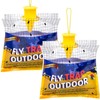 Glovv 2 Pack Disposable Fly Traps Outdoor Hanging, Fly Trap