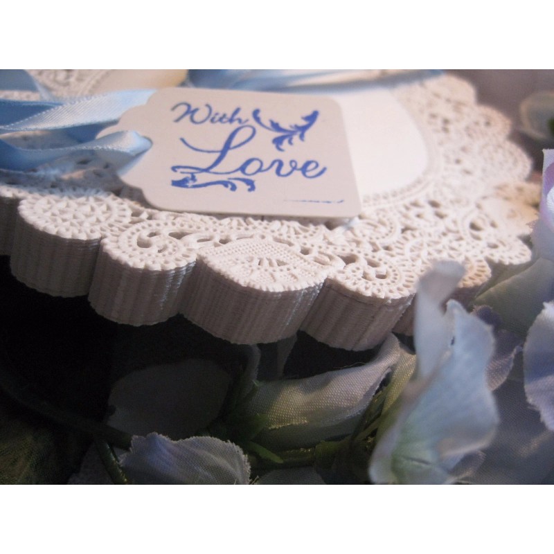 ROYAL 5" INCH ROUND ROYAL FINE WHITE NORMANDY LACE PAPER
