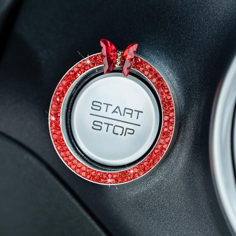 JNNJ Start Button Rings, Car Start Button Ring, Car Engine