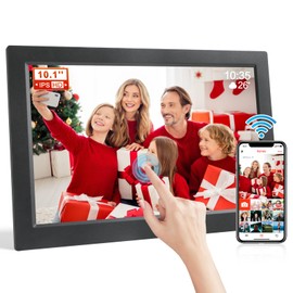 FRAMEO 10.1 Inch Digital Picture Frame WiFi, 1280 x 800 HD IPS LCD Touchscreen Smart Cloud Photo Frame with 16GB Memory, Auto Rotation, Easy Sharing of Photos Videos via Frameo App