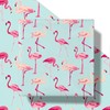 LeZakaa Flamingo Wrapping Paper Roll, Pink Flamingo Design Gift Wrap