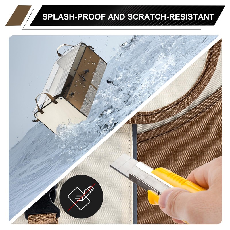 SugarFox Modular (63L+26L) Trunk Organizer for Car/SUV, Dual Covers, Foldable