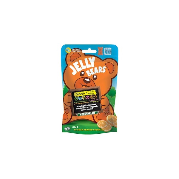 Jelly Bears Omega-3 + Multivitamins 60 Gummies Pouch