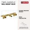 Delta Faucet Wall-Mount Rough-In Valve for Delta 2-Handle Wall-Mount Bathroom