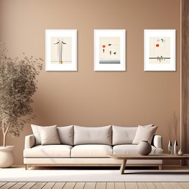 Hogaryo 11x14 Picture Frame White 3 Pcs set can Display 8x10 Picture with Mat or 11x14 Without Mat on the Wall