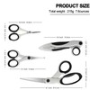 SCAIKTIG Premium Sewing Scissors Bundle, 8" Heavy Duty Fabric Scissors,
