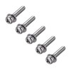 sourcing map M4 x 25mm Stainless Steel Phillips Pan Head