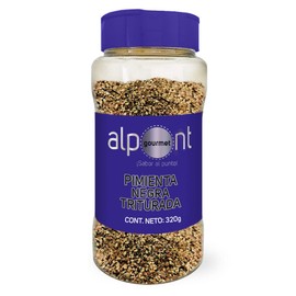 Alpont Pimienta negra triturada, 320 g