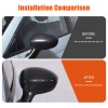 Ynei ABS Carbon Fiber Side View Mirror Cap Shell Parts