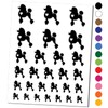 Standard Poodle Dog with Heart Temporary Tattoo Water Resistant Fake