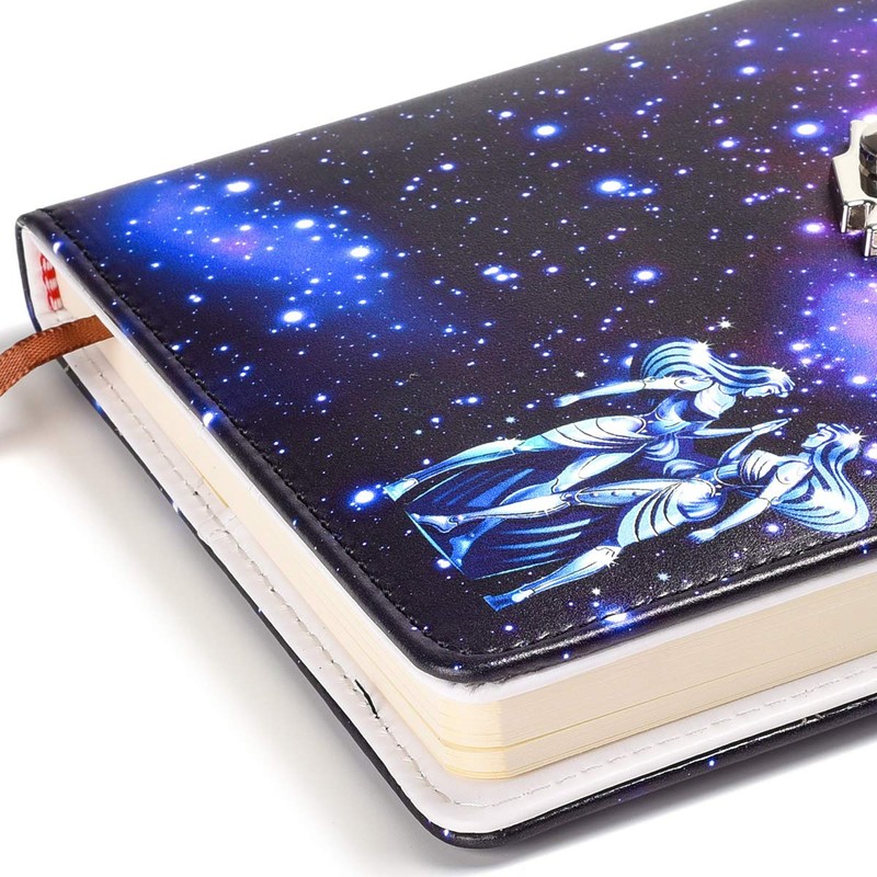 ARRLSDB A5 Creative Password Lock Journal PU Leather Combination Lock