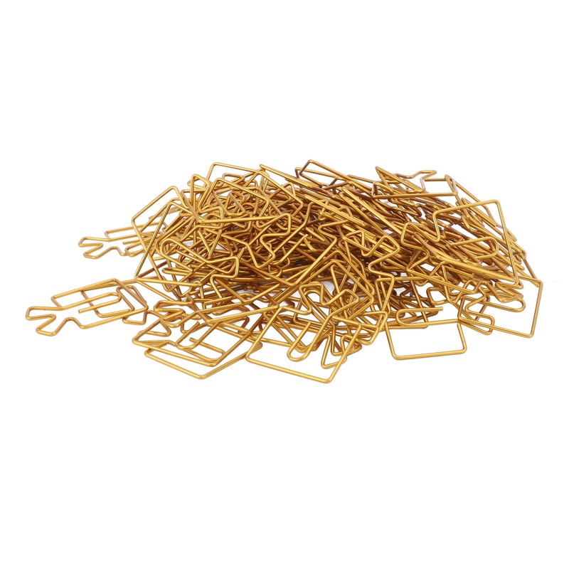 100PCS Funny Cute Paperclips Decorative Metal Small Journaling Paper Clamps