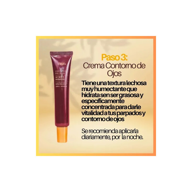 Cuidado Facial Kit Caviar Tónico Serum Crema Colágeno 5pz F