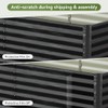 COMHOMA 2 Pack Galvanized Raised Garden Bed,6x3x2ft Large Metal Planter