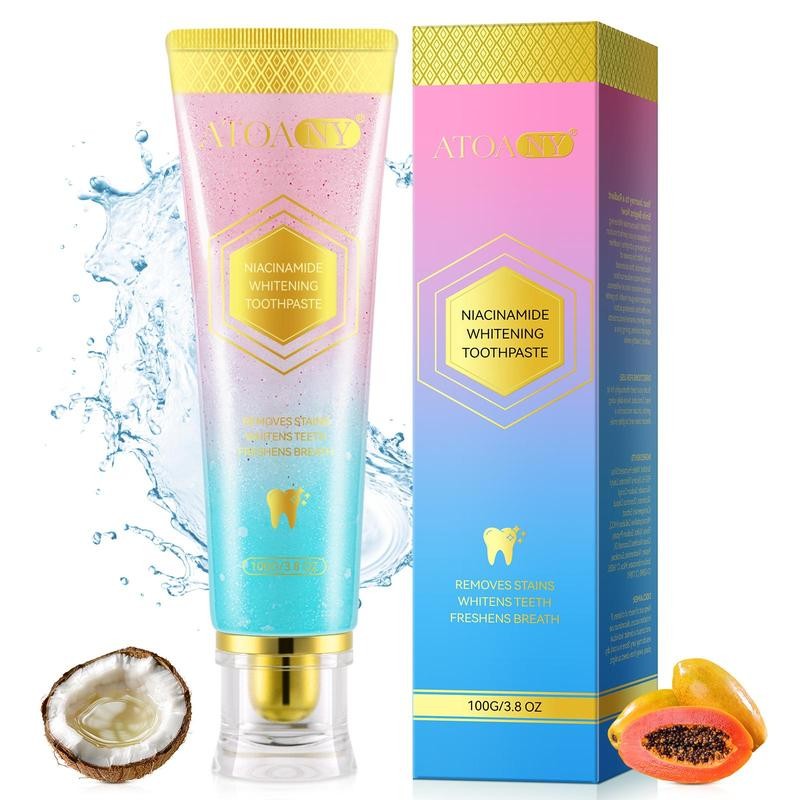 Toothpaste with Niacinamide for Enhanced Brightening, /box Powerful Oral Care