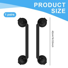 EIH1 1 Stück Geeignet für Starlink Halterung für Fenster Schiebedächer,Starlink Mini Halterung,Saugnapfhalterung Starlink Mini Zubehör,Kompatibel mit Autos, Wohnwagen, Booten und LKWs(Schwarz)