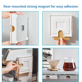 ESUOHYM Coffee Filter Holder With Magnet Coffee Filter Storage Container Wall Mount Dispenser For Cone Paper Filters #2