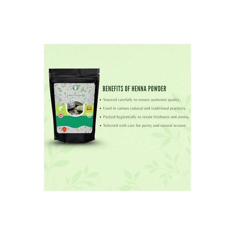 AYURVEDASHREE Henna Natural & Pura (Lawsonia Inermis) 50 Gm |